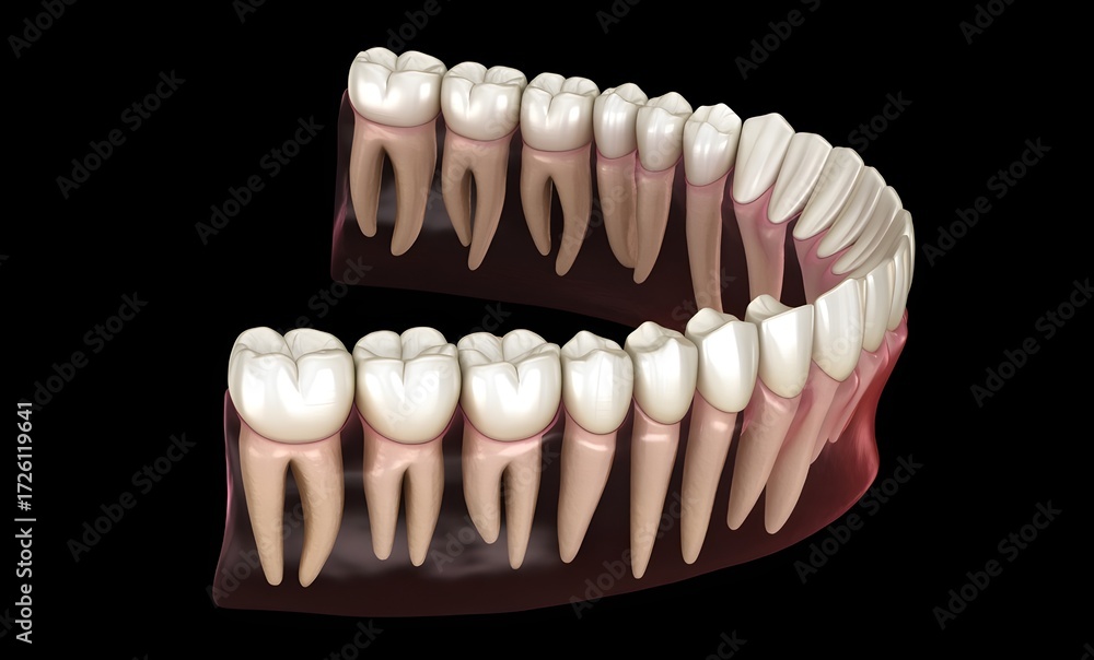Fototapeta premium Detailed Human Dental Anatomy Model