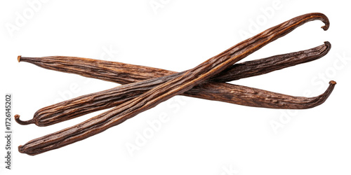 Dried Vanilla Beans Isolated on Transparent Background – Close-Up Organic Pods
Wrinkled Brown Vanilla Pods – Realistic Close-Up on Transparent Background