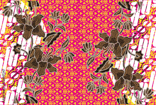 Batik Indonesian: is a technique of wax-resist dyeing applied to whole cloth, or cloth made using this technique originated from Indonesia.