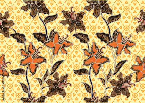 Batik Indonesian: is a technique of wax-resist dyeing applied to whole cloth, or cloth made using this technique originated from Indonesia.