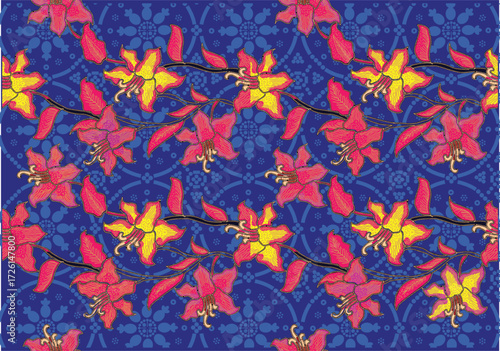 Batik Indonesian: is a technique of wax-resist dyeing applied to whole cloth, or cloth made using this technique originated from Indonesia.