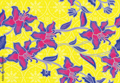 Batik Indonesian: is a technique of wax-resist dyeing applied to whole cloth, or cloth made using this technique originated from Indonesia.
