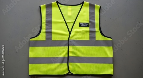 Wallpaper Mural High Visibility Vest Display in Industrial Environment for Safety Gear Promotion Torontodigital.ca