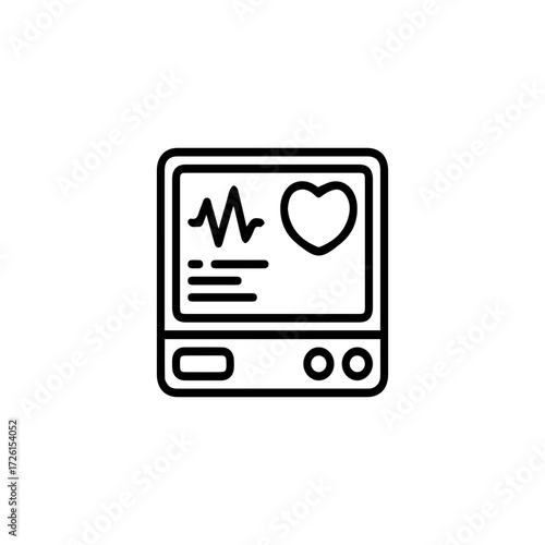 Heartbeat Monitor Icon