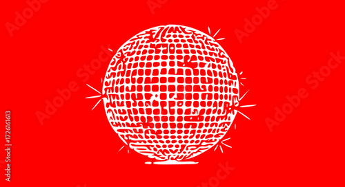 Vibrant globe design with a digital, modern feel, ideal for global business, technology, or network concepts. A world of possibilities in one striking symbol