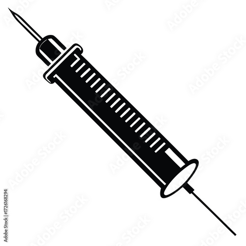 syringe with protective cap  isolated on white bac (1).eps