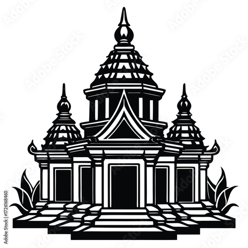 temple vector illustration on white background (1).eps