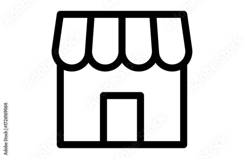 ショップのシンプルなベクターアイコン