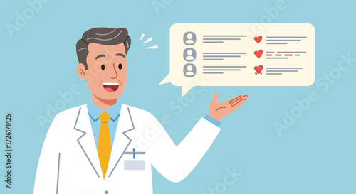 Doctor Presenting Patient Feedback.