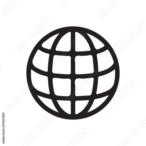 Web icon. Globe flat icons. Vector symbol of Earth. Planet icon. vector illustration eps 10
