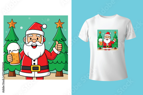 Jesus is the reason for the season - Calligraphy text, with mistletoe. Good for greeting card and t-shirt print, flyer, poster design, mug.
