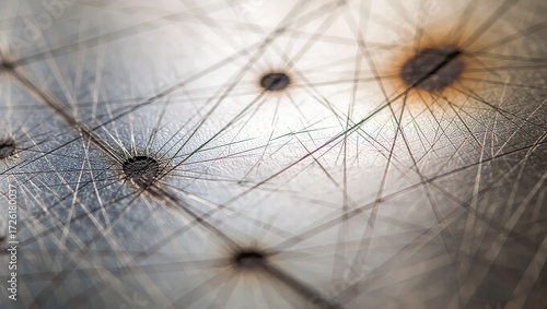 Dandelion Seed Head Macro with Silver Background and Radial Symm
