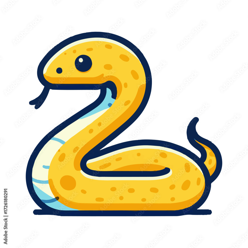 Naklejka premium snake illustration design