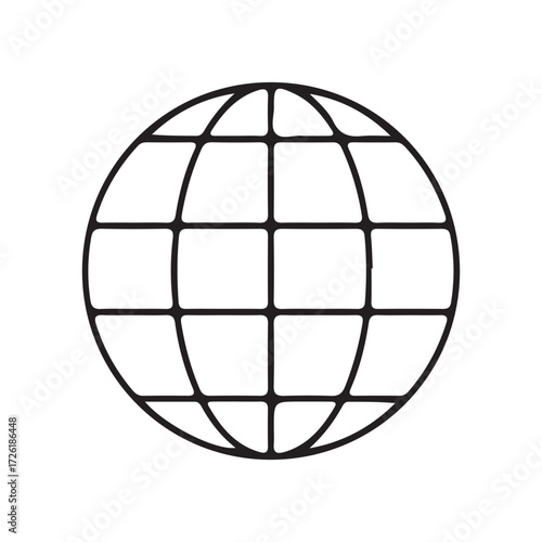 World icon. Globe Line Icon