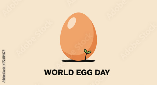 Vector illustration world egg day