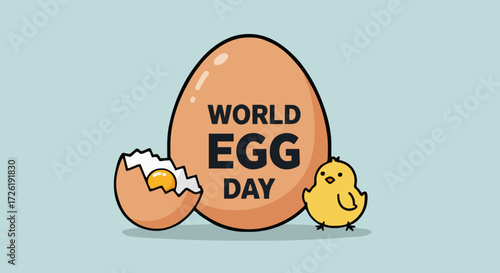 Vector illustration world egg day