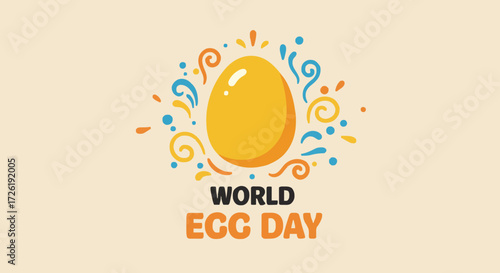 Vector illustration world egg day