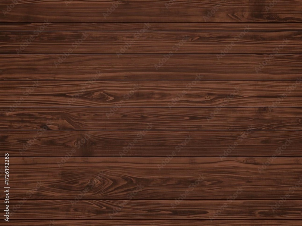 Obraz premium 深みのある茶色の木目のイラスト