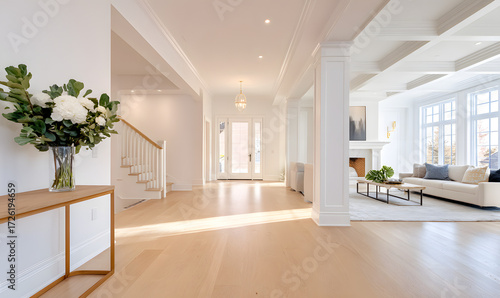 A real photo of the interior of a grand luxury, generation AI 