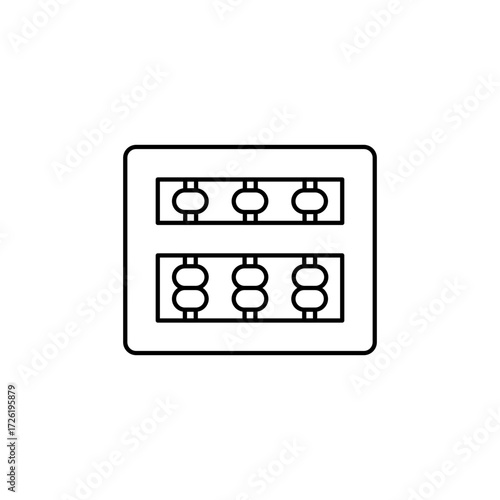 Organizer box line icon