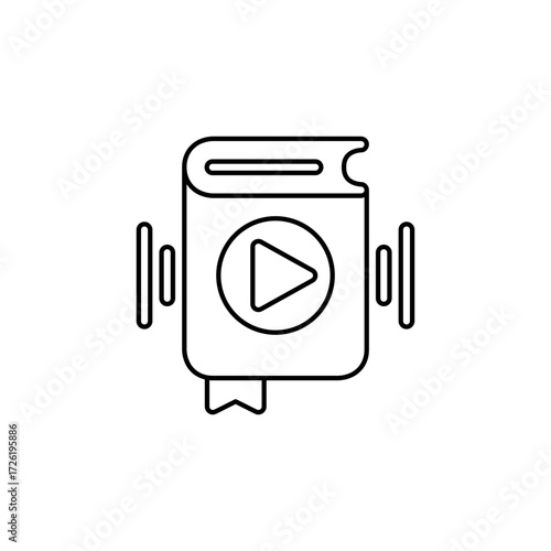Audiobook concept icon