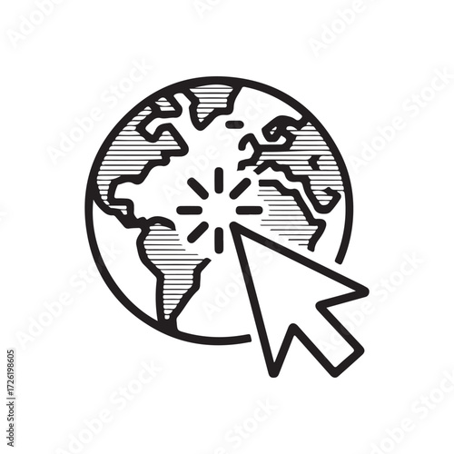 Online Network and Digital Navigation Logo