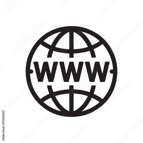 Website Icon. Vector www icon. Internet Access Logo