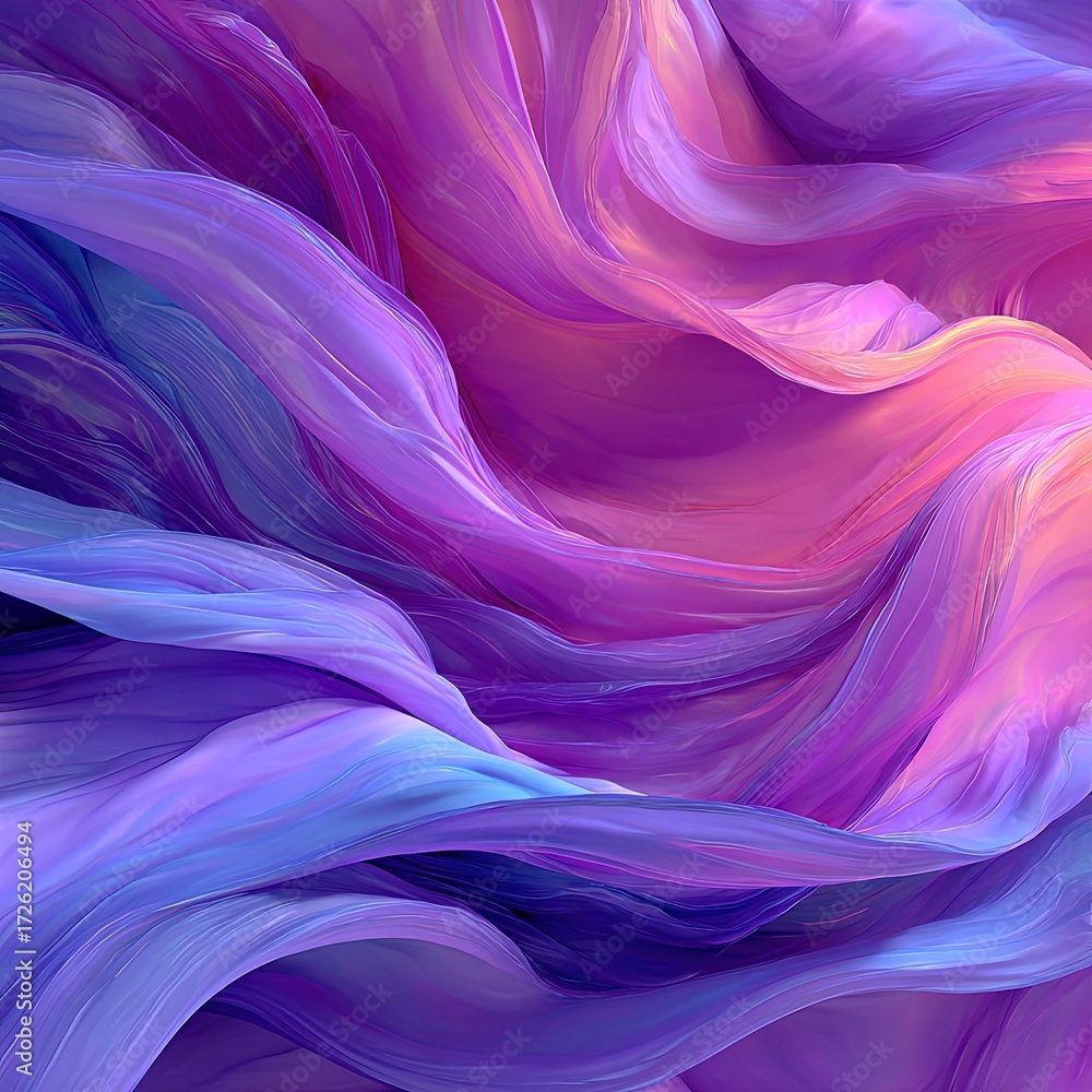 Fototapeta premium Abstract Flowing Fabric Design In Vibrant Colors
