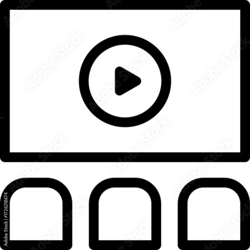 Cinema Projector Illustration