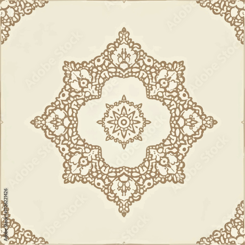 ntricate lace pattern design on light background