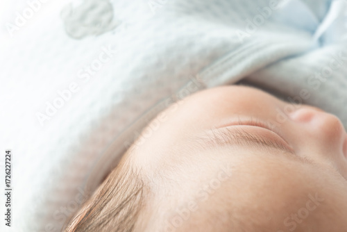 Close-up shot of a baby, newborn infant, 2 months old