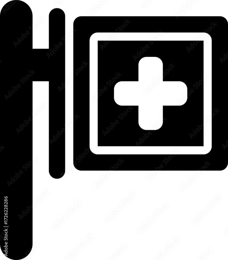 Fototapeta premium Medical Cross Sign Icon