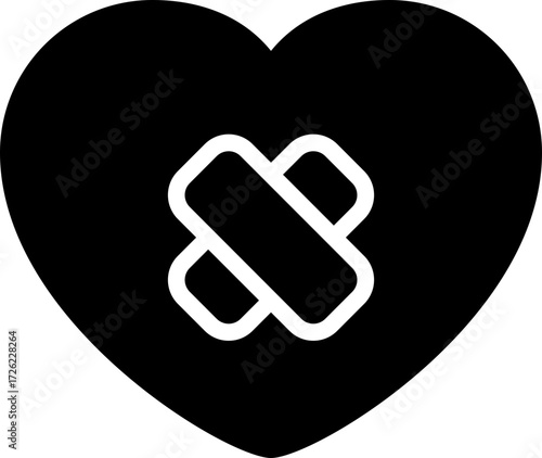 Healing Heart with Bandage