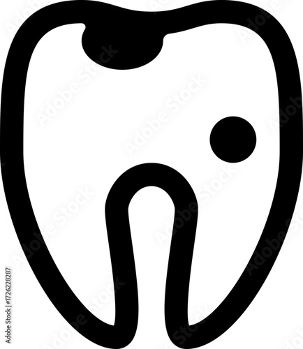Tooth Decay Vector Icon