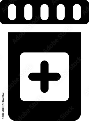 Medicine pill bottle icon