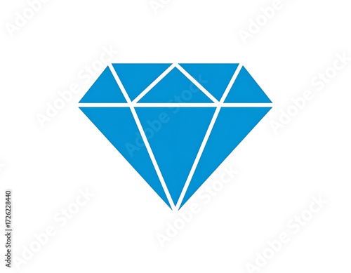 Radiant gem symbol illustration