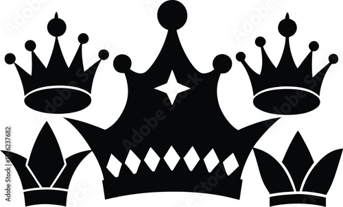 varied   stylized  a diverse array of unique crown.eps