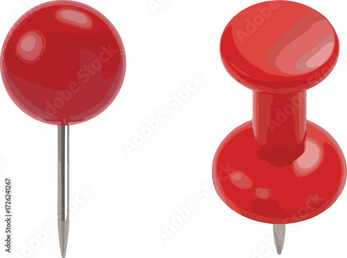 red push pin