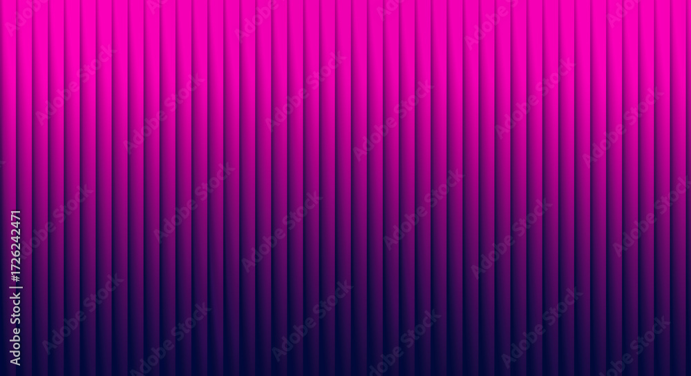Fototapeta premium Abstract background with vertical lines and gradient from pink to dark blue color