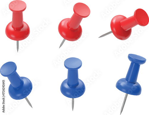 blue push pin