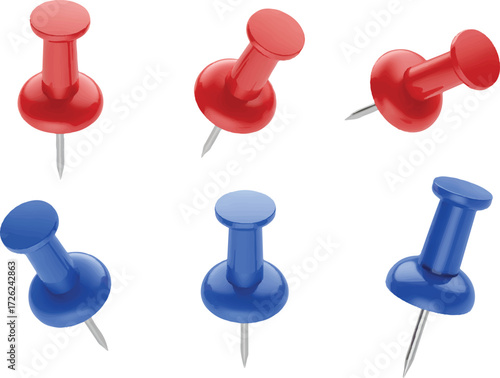 blue push pin