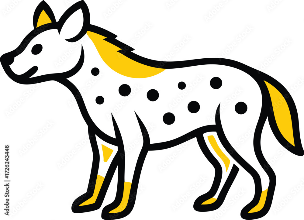 Fototapeta premium vector illustration of a donkey