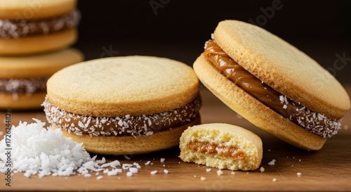 Creamy coconut sandwich cookies