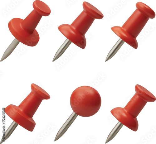 red push pin