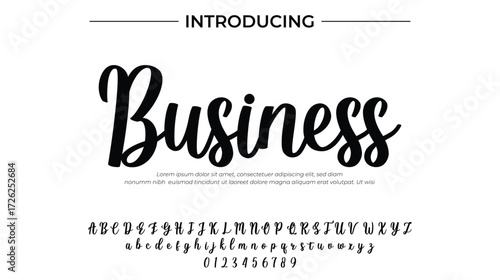 Business - Elegant Script Font for Smooth Handwritten Design and Creative Typography