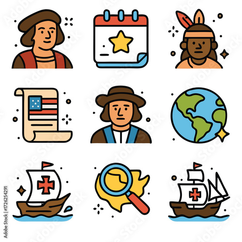 Columbus federal holiday commemorate christopher columbuss controversial new world arrival with themed images and historical representation.