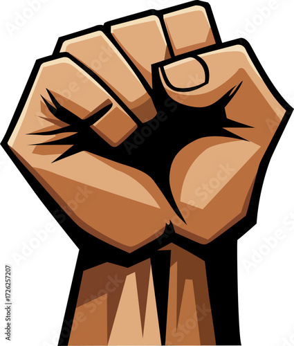 Raised Fist Protest Symbol Vector