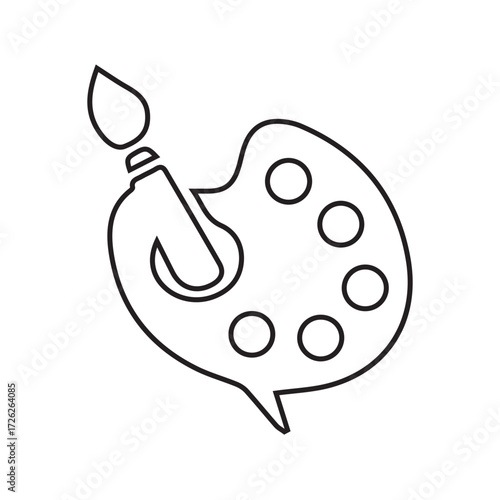 Artistic Chat Icon
