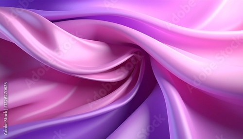 Swirling, iridescent fabric in pink and purple hues