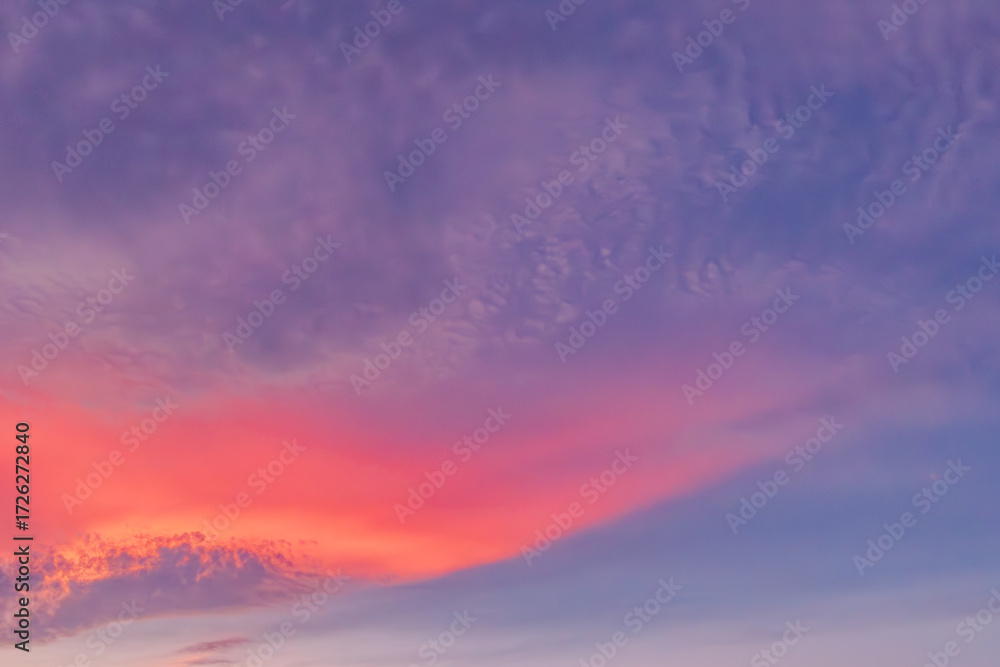 Obraz premium 燃える夕空